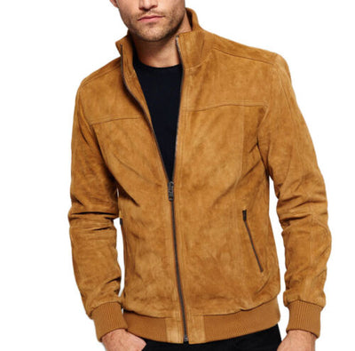 Tomchi Tan Suede Leather Jacket