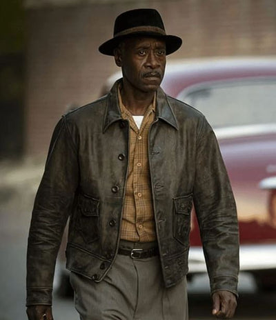 No Sudden Move Don Cheadale Brown Leather Jacke