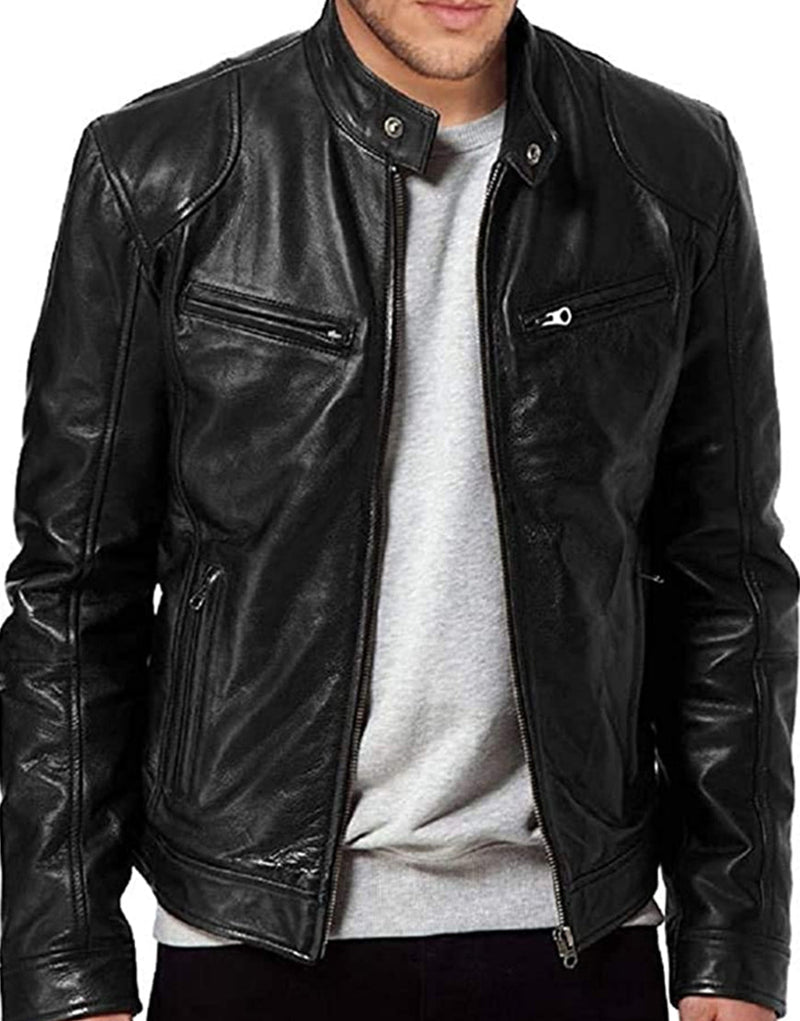 Pam &amp; Tommy Sebastian Stan Leather Jacket TheJacketFactory