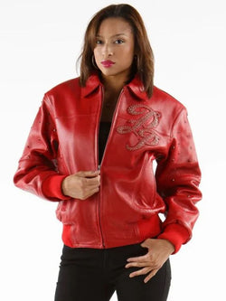 Pelle Pelle Women Red Leather Jacket TheJacketFactory
