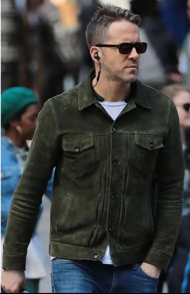 Ryan Reynolds Suede Jacket TheJacketFactory