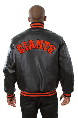 San Francisco Giants Varsity Black Leather Jacket