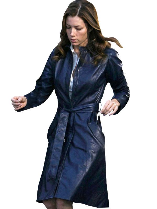 Team Jessica Biel Coat TheJacketFactory