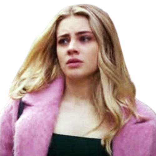 Tessa Pink Wool Coat