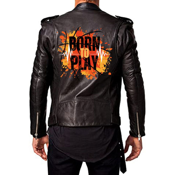 Men's Born To Play Leather Jacket