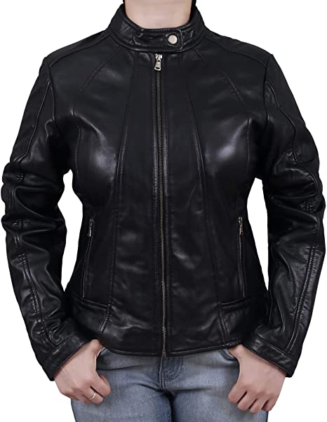 Women's Biker Leather Jacket