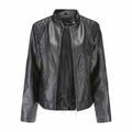 Women's Biker Leather Short Jacket TheJacketFactory