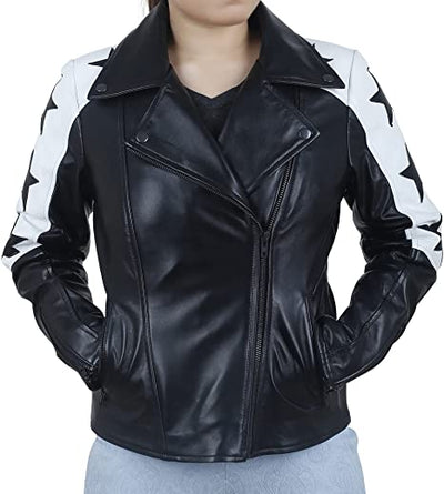 Women's Black Motorcycle Jacket