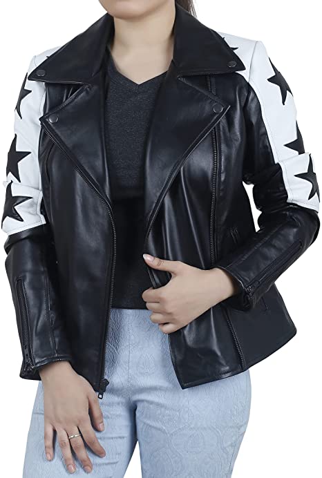Women's Black Motorcycle Jacket TheJacketFactory