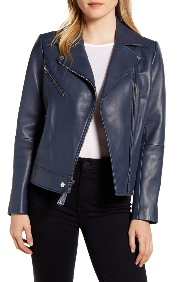 Women's Leather Moto Jacket TheJacketFactory