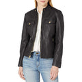 Women's Leather Racer Jacket TheJacketFactory