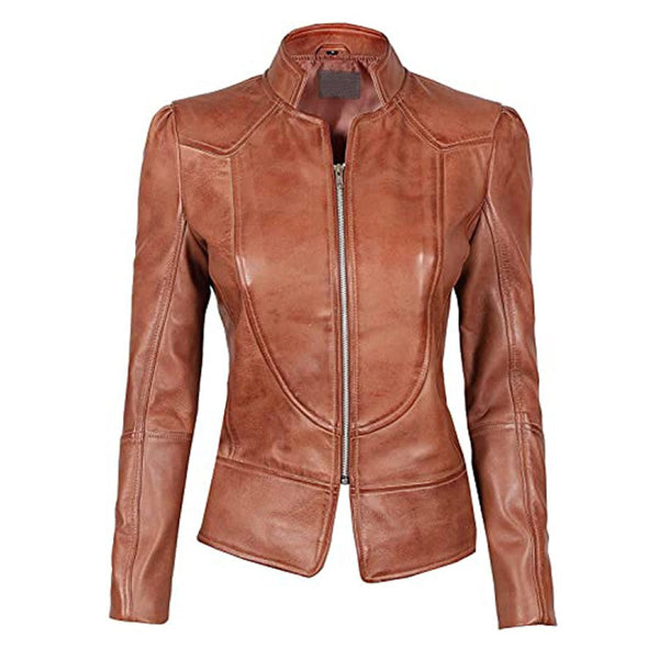 Women's Real Lambskin Leather Jackets TheJacketFactory