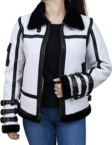 Women's Shearling Bomber Jacket TheJacketFactory