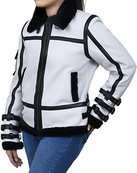 Women's Shearling Bomber Jacket TheJacketFactory