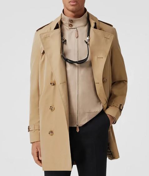 Cotton Mid-Length Trench Coat