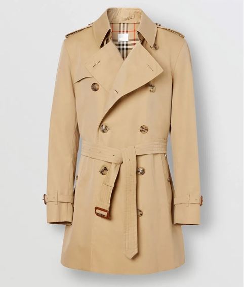 Cotton Mid-Length Trench Coat