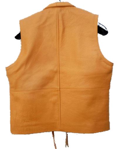 Lorne Greene Bonanza Brown Leather Vest