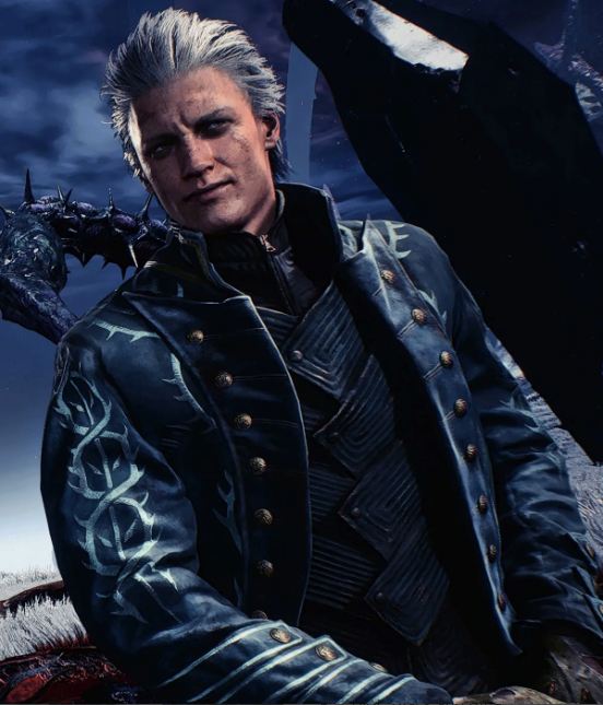 Vergil Devil May Cry 5 Black and Blue Vest