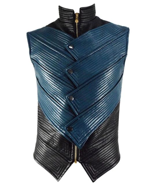 Vergil Devil May Cry 5 Black and Blue Vest