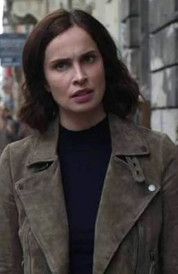 Heida Reed FBI International S02 Green Suede Leather Jacket