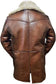 Men's B3 Bomber RAF Aviator Flying Flight Overcoat Coat Vintage Real Leather Jacket