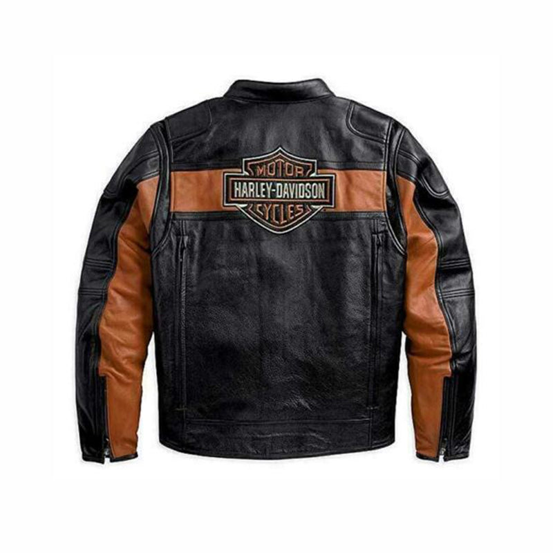 Men's Victoria Harley Davidson Biker Leather Jacket
