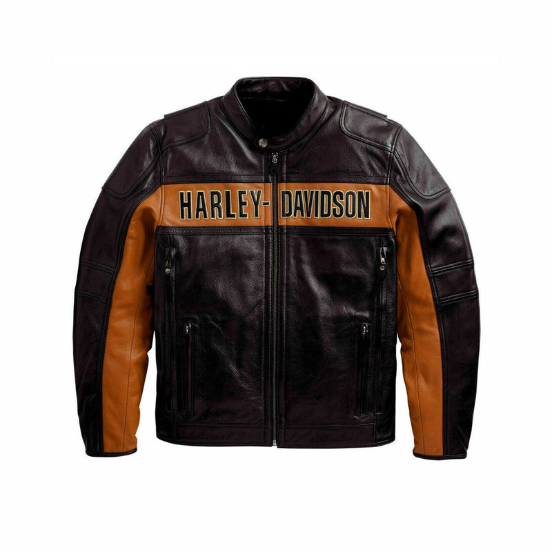 Men's Victoria Harley Davidson Biker Leather Jacket