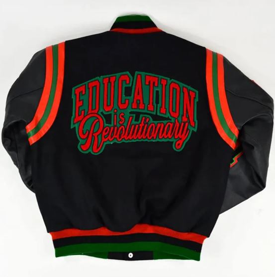 1619 Freedom School Motto 2.0 Letterman Jacket