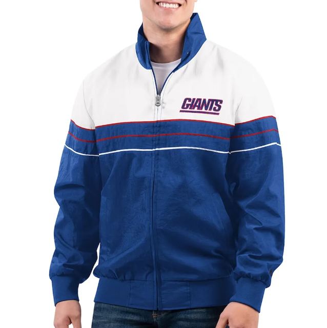 New York Giants Nylon Full-Zip Jacket