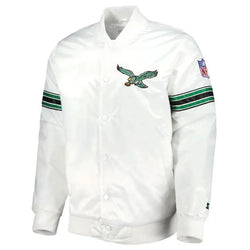 Philadelphia Eagles Striped Satin Jacket