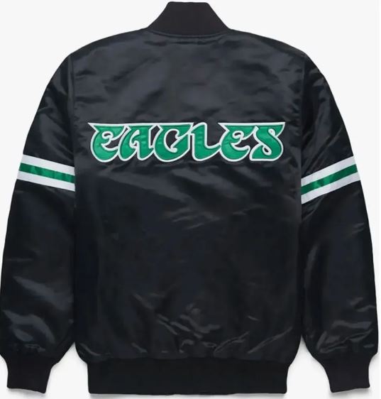 Philadelphia Eagles Striped Satin Jacket