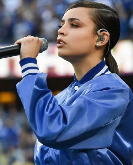 Dodgers Sofia Carson Bomber Jacket