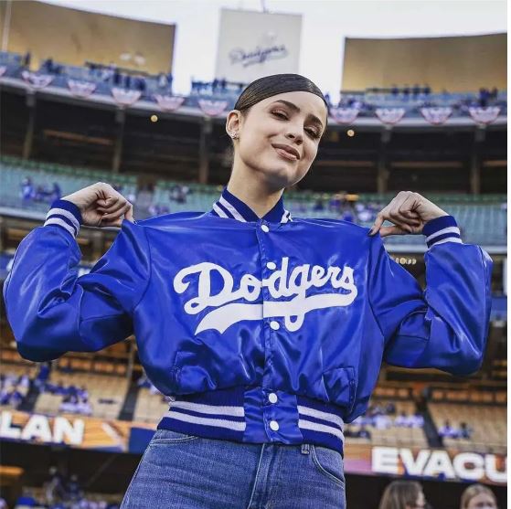 Dodgers Sofia Carson Bomber Jacket