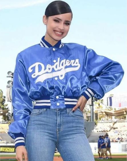 Dodgers Sofia Carson Bomber Jacket