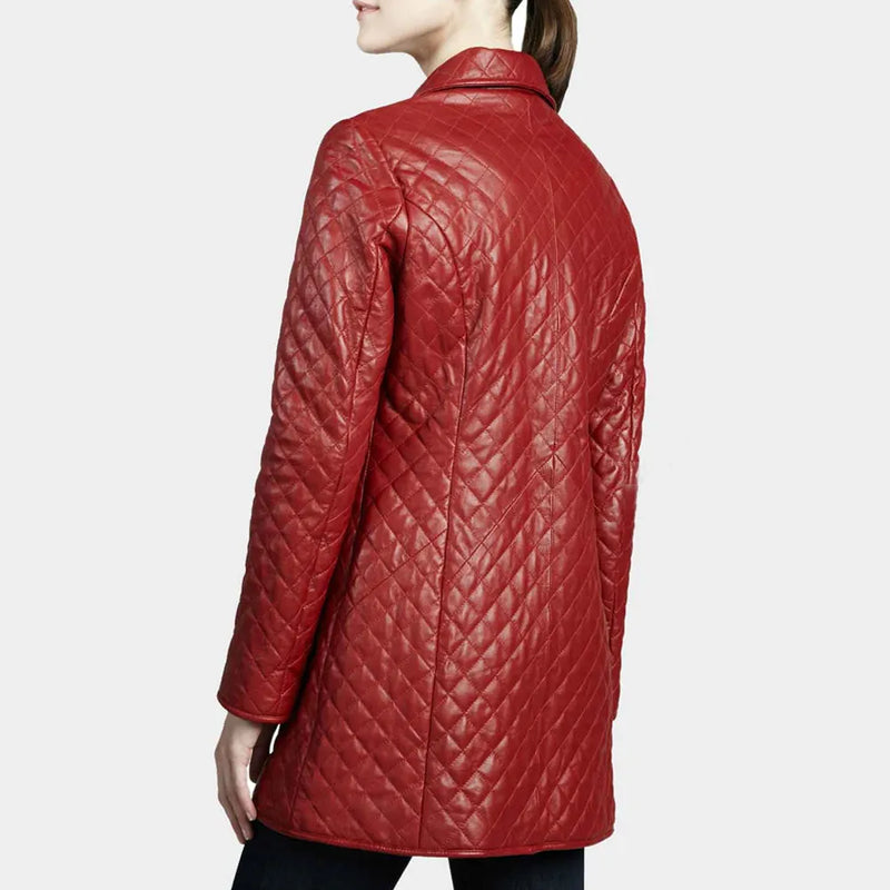 womens-quilted-red-mid-length-leather-coat